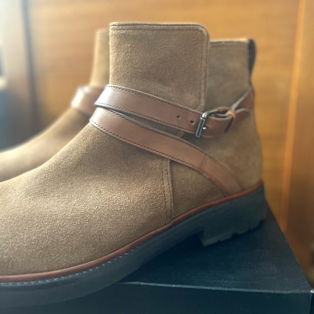 Coach Brown Suede Chukka Boots - Picture 2 of 3